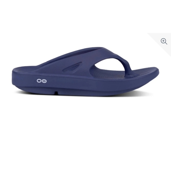 Oofos Original Blue Recovery Comfort Flip Flop Sandals Womens Size 7 Mens Size 9 - Picture 1 of 7